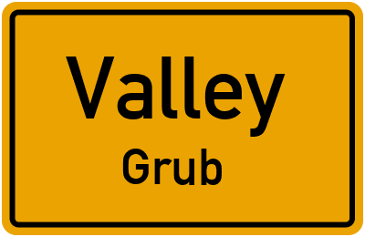 Straßenverzeichnis Valley Grub