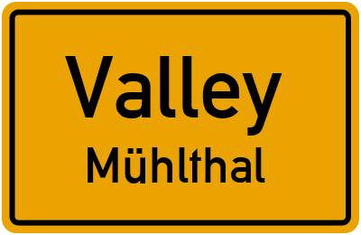 Straßenverzeichnis Valley Mühlthal