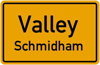 Straßenverzeichnis Valley Schmidham