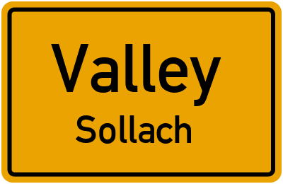 Straßenverzeichnis Valley Sollach