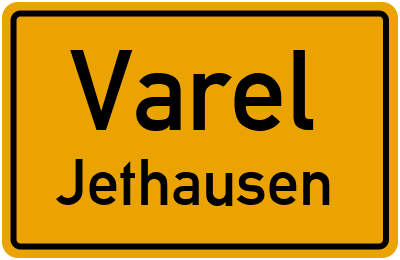 Straßenverzeichnis Varel Jethausen