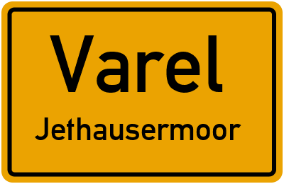 Straßenverzeichnis Varel Jethausermoor