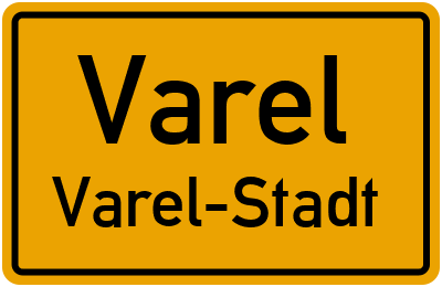 Straßenverzeichnis Varel Varel-Stadt