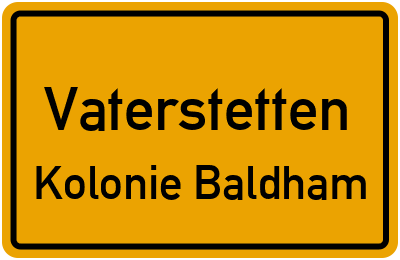 Straßenverzeichnis Vaterstetten Kolonie Baldham