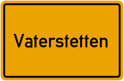 Ortsschild von Gemeinde Vaterstetten in Bayern