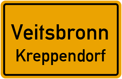 Straßenverzeichnis Veitsbronn Kreppendorf
