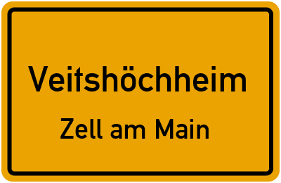Straßenverzeichnis Veitshöchheim Zell am Main