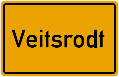Ortsschild von Gemeinde Veitsrodt in Rheinland-Pfalz
