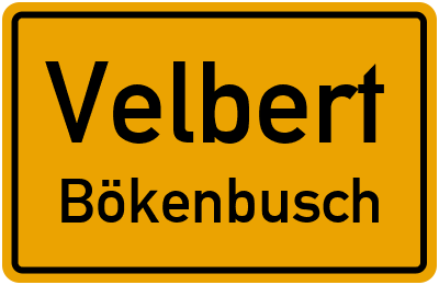 Straßenverzeichnis Velbert Bökenbusch