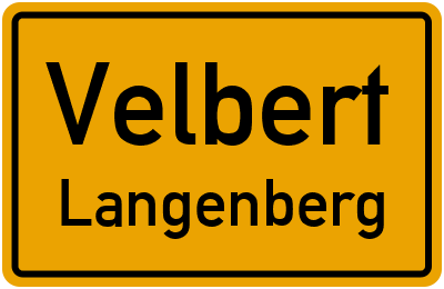 Straßenverzeichnis Velbert Langenberg