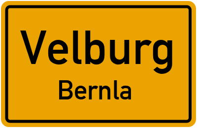 Straßenverzeichnis Velburg Bernla