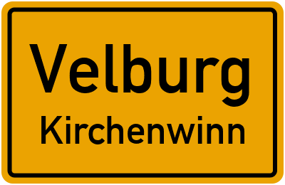 Straßenverzeichnis Velburg Kirchenwinn