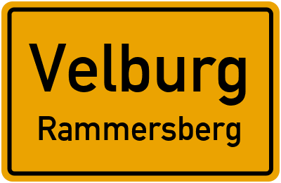 Ortsschild Velburg Rammersberg