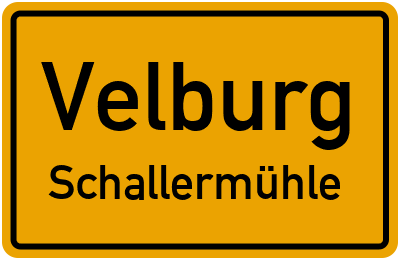 Straßenverzeichnis Velburg Schallermühle