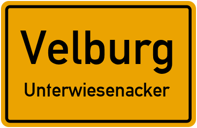 Straßenverzeichnis Velburg Unterwiesenacker