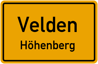 Straßenverzeichnis Velden Höhenberg