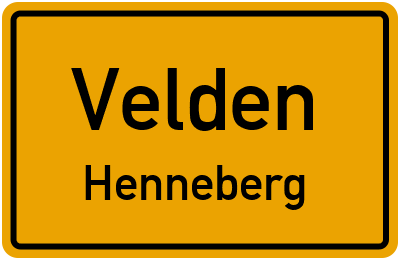 Straßenverzeichnis Velden Henneberg