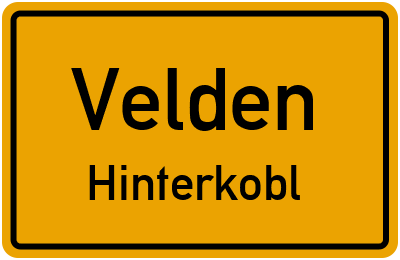 Straßenverzeichnis Velden Hinterkobl