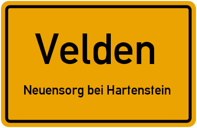 Straßenverzeichnis Velden Neuensorg bei Hartenstein
