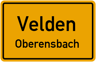 Straßenverzeichnis Velden Oberensbach