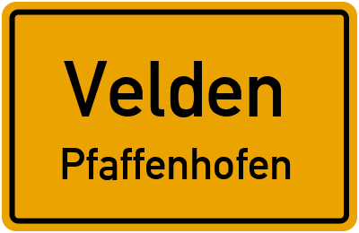 Straßenverzeichnis Velden Pfaffenhofen