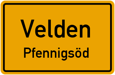 Straßenverzeichnis Velden Pfennigsöd