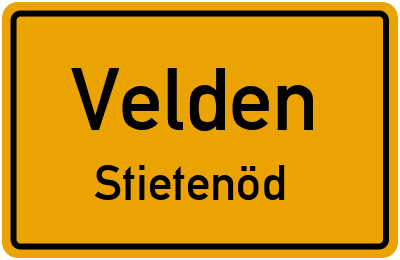 Straßenverzeichnis Velden Stietenöd