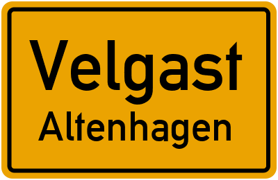 Straßenverzeichnis Velgast Altenhagen