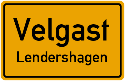 Straßenverzeichnis Velgast Lendershagen