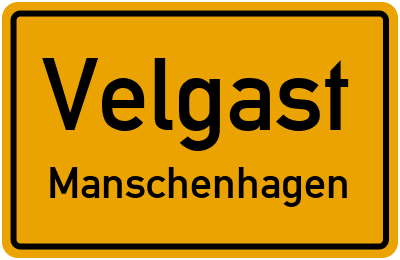 Straßenverzeichnis Velgast Manschenhagen