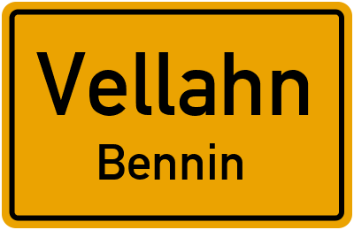 Straßenverzeichnis Vellahn Bennin