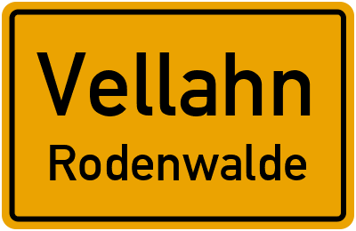 Straßenverzeichnis Vellahn Rodenwalde