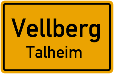 Straßenverzeichnis Vellberg Talheim