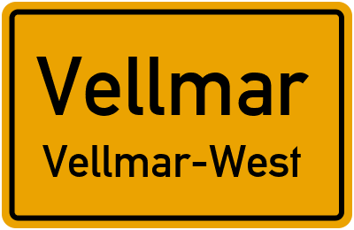 Straßenverzeichnis Vellmar Vellmar-West