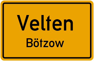 Straßenverzeichnis Velten Bötzow
