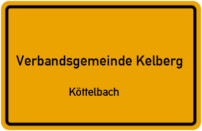 Straßenverzeichnis Verbandsgemeinde Kelberg Köttelbach