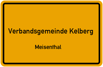 Straßenverzeichnis Verbandsgemeinde Kelberg Meisenthal