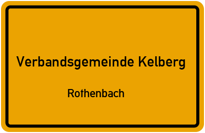 Straßenverzeichnis Verbandsgemeinde Kelberg Rothenbach