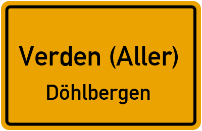 Straßenverzeichnis Verden (Aller) Döhlbergen