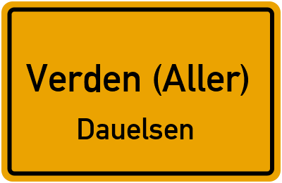 Straßenverzeichnis Verden (Aller) Dauelsen