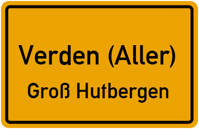 Straßenverzeichnis Verden (Aller) Groß Hutbergen