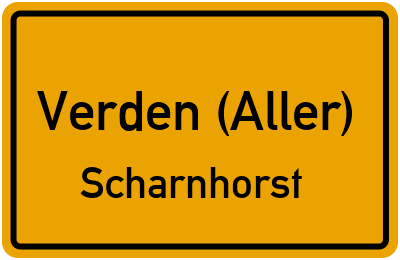 Straßenverzeichnis Verden (Aller) Scharnhorst