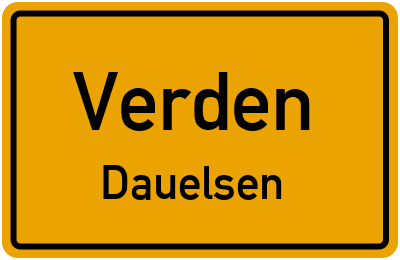 Straßenverzeichnis Verden Dauelsen