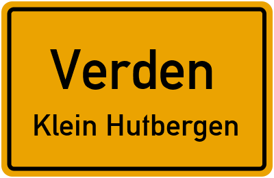 Straßenverzeichnis Verden Klein Hutbergen