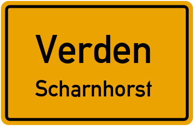 Straßenverzeichnis Verden Scharnhorst