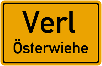 Straßenverzeichnis Verl Österwiehe