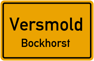 Straßenverzeichnis Versmold Bockhorst