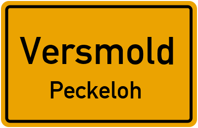 Straßenverzeichnis Versmold Peckeloh