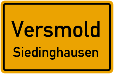 Straßenverzeichnis Versmold Siedinghausen
