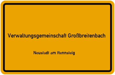 Straßenverzeichnis Verwaltungsgemeinschaft Großbreitenbach Neustadt am Rennsteig